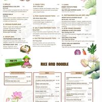 New menu November 2025 at Pho 179 in Sunderland