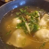 Vegan dumplings (tofu and chive) broth at Pho 179 in Sunderland