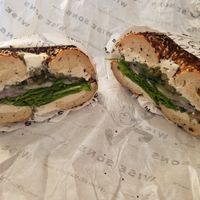 Veggie De-Luxe Bagel Sandwich at Wise Sons Jewish Deli in San Francisco