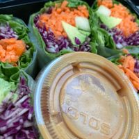 Up close salad rolls at Genji - North Bethesda in North Bethesda