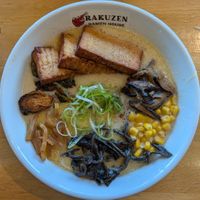 Creamy Vegan Ramen at Rakuzen Ramen House in Camas