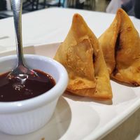 Samosa appetizer. at Royal Spice Indian Restaurant in Millville