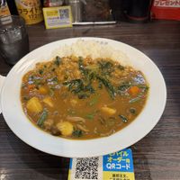 Veg Curry with vegetables, spinach and mushrooms  at CoCo Ichibanya - Kameido in Tokyo