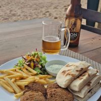Veganes Falafel Gericht at Terick's Sea Garden Restaurant & Bar in Induruwa
