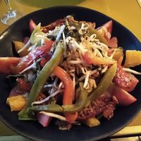 Vegan salad at Chez Plumeau in Paris