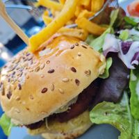 Burger vegan at Chez Plumeau in Paris