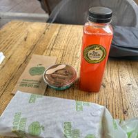 Avocado sandwich, fresh strawberry lemonade, and sugar free mousse  at So Fresh Vitoshka in Sofia