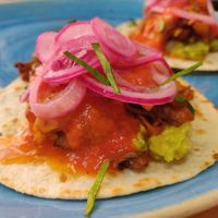 Tacos Galla Pibil at La Galla Tasca Vegana in Barcelona