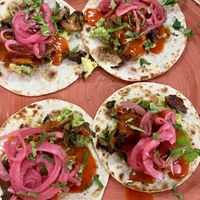 Tacos Galla pibil  at La Galla Tasca Vegana in Barcelona