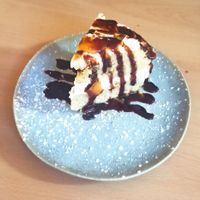 Tarta de dulce de leche at La Galla Tasca Vegana in Barcelona