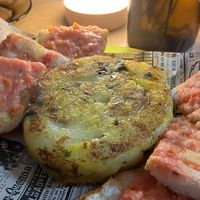Tortilla de patatas y pan con tomate  at La Galla Tasca Vegana in Barcelona