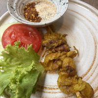 Chicken skewer  at PLANT Passion in Bangkok