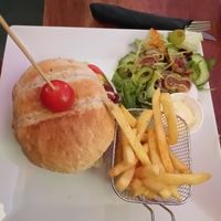Vegetarian burger (Beyond Meat) at De Stamboom in The Hague