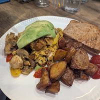 tofu scramble at Peacock Pansy in San Francisco