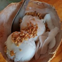 Ice cream with peanut topping 11.90RM at Bikini Toppings in Malacca