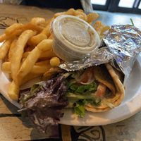 Gyro was good! Fries were nice and crispy. Ranch was not my favorite  at Kitchen 17 in Chicago