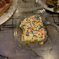 Funfetti cake slice 🎉  at Kitchen 17 in Chicago