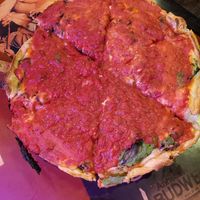 Fully loaded Deep Dish at Kitchen 17 in Chicago