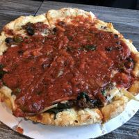 Just lookit this pizza man at Kitchen 17 in Chicago