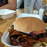 Biff's sandwich (bbq seitan) at Caffe at Amy's in Buffalo