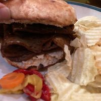 Seitan with horseradish sauce at Caffe at Amy's in Buffalo