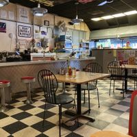 Interior seating at Caffe at Amy's in Buffalo