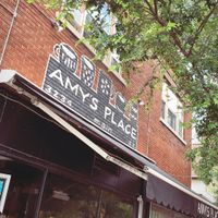 out front at Caffe at Amy's in Buffalo