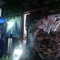 sorry it was night time so can't see it so well. The round wreath is representing his five year old daughter. at TOVIRA – トビラ in Kyoto