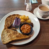 Vegan Gardener's Breakfast (mushrooms substituted for additional slice of toast) at The Topiary Restaurant in Carlisle