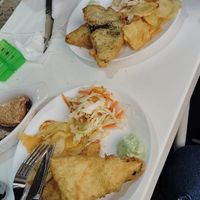Fish and chips at El Rincón De Flor in Malaga