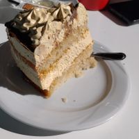 Caramel cake at El Rincón De Flor in Malaga