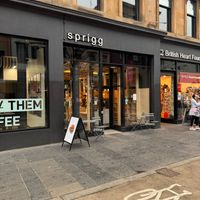 Outside  at sprigg - Sauchiehall in Glasgow