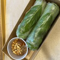 Lemongrass Mushroom Summer Rolls   at Sen Saigon in New York City