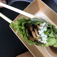 Lemongrass mushroom summer rolls/goi cuon nam sa  at Sen Saigon in New York City