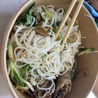 Bun cha (half eaten) forgot to take pictures beforee  at Sen Saigon in New York City