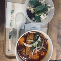 Spicy noodle with pork  at Sen Saigon in New York City