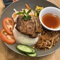 Com Tam Suon Bi Cha and their pre-made Vietnamese Coffee  at Sen Saigon in New York City