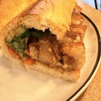 Pork belly bahn mi  at Sen Saigon in New York City