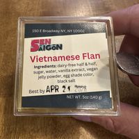 Flan  at Sen Saigon in New York City