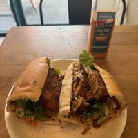 Pork belly bahn mi (phenomenal)  at Sen Saigon in New York City