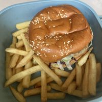 Tofu Katsu burger  at Plantastic Kitchen in Tbilisi