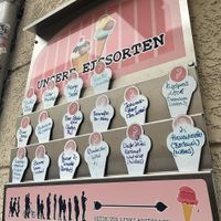 Ice cream flavors   at Erikas Eiscafé - Eutritzsch in Leipzig