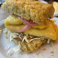 Little bomba biscuit sandwich (vegan) —so good!  at Bang Bang Cafe in Seattle