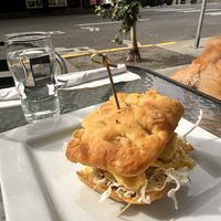 New vegan breakfast sandwich   at Bang Bang Cafe in Seattle