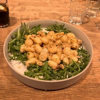 Gnocci met vegan blauwaderkaas at avant garden in Maastricht