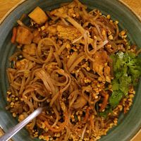 Tofu pad Thai contains egg, request a vegan version at 123WOK Laureles in Medellin