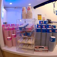 You don't get charged by the cup size, it's the weight of the contents you put in them, so to be on the safe side, don't do what I did. Instead get the bigger pot ; ) at 16 Handles - Times Square in New York City