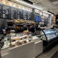 Interior front counter   at Liberty Bagels - Wall Street in New York City