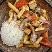 Soltado de Tofu  at El Pollo Inka in Hermosa Beach