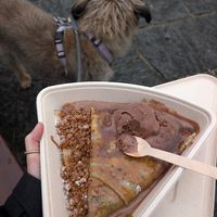 Lotus & ice cream at Kalyna Crêperie in Bulle